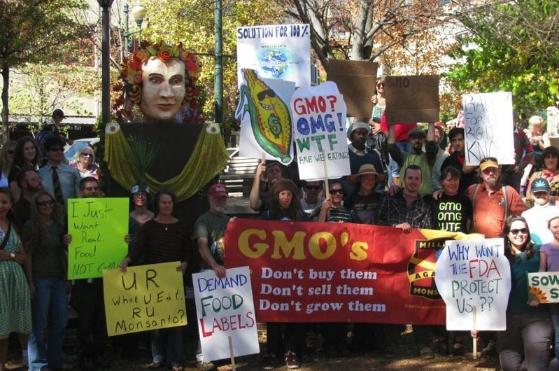 Anti GMO rally supporting local and organic food systems!