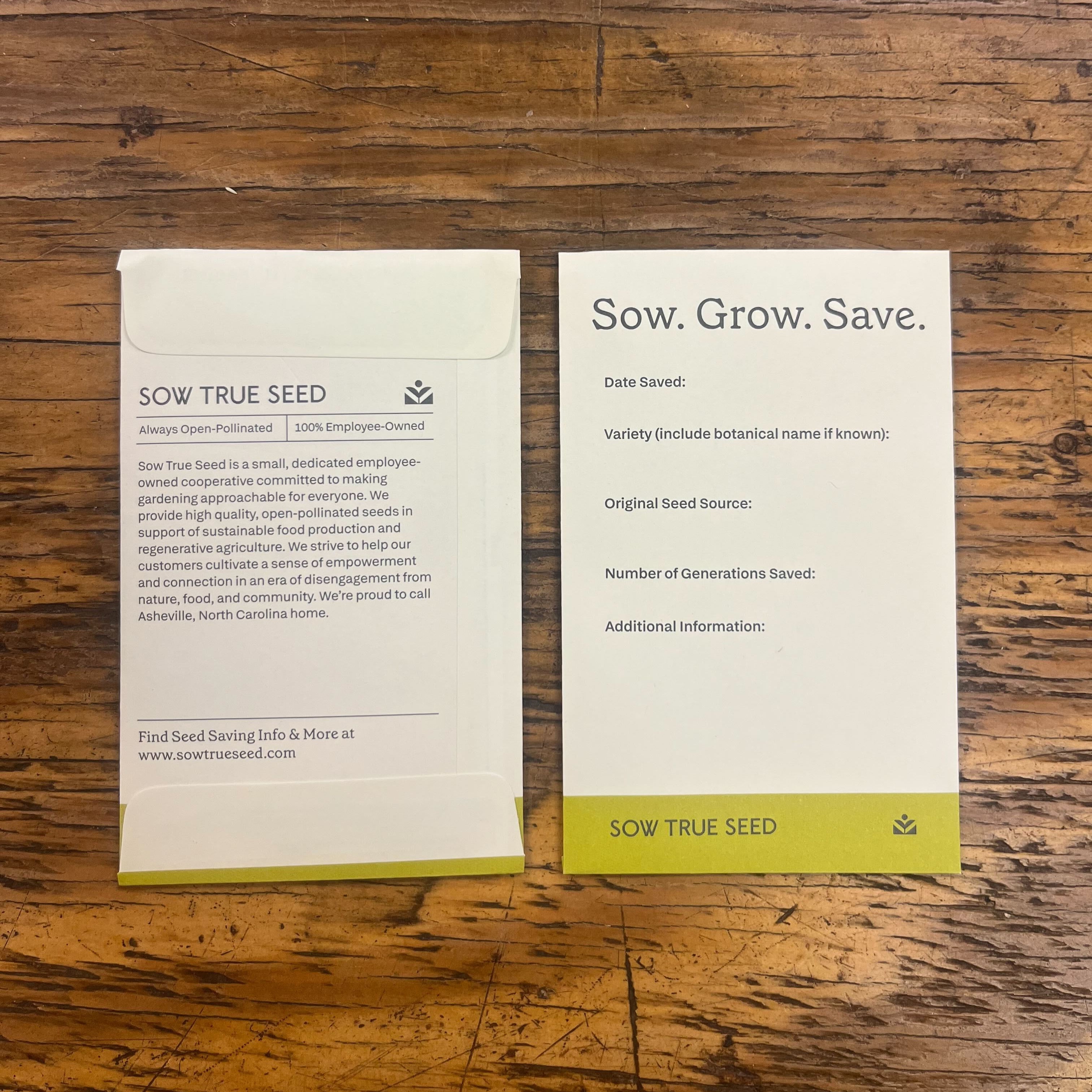 garden seed envelopes Seed Saving Envelope – Sow True Seed