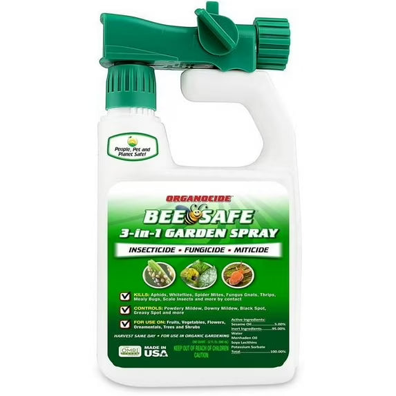 spray garden seed Organocide 32 oz Bee Safe 3-in-1 Garden Spray