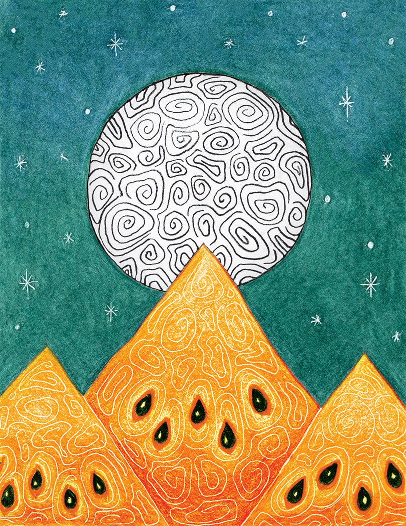 Watermelon Seeds - Moon and Stars Yellow - Sow True Seed