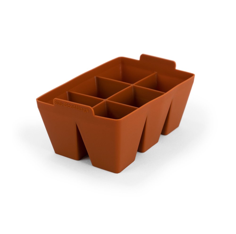 seed planter trays Silicone Seed Starting Trays 6 cell – Sow True Seed