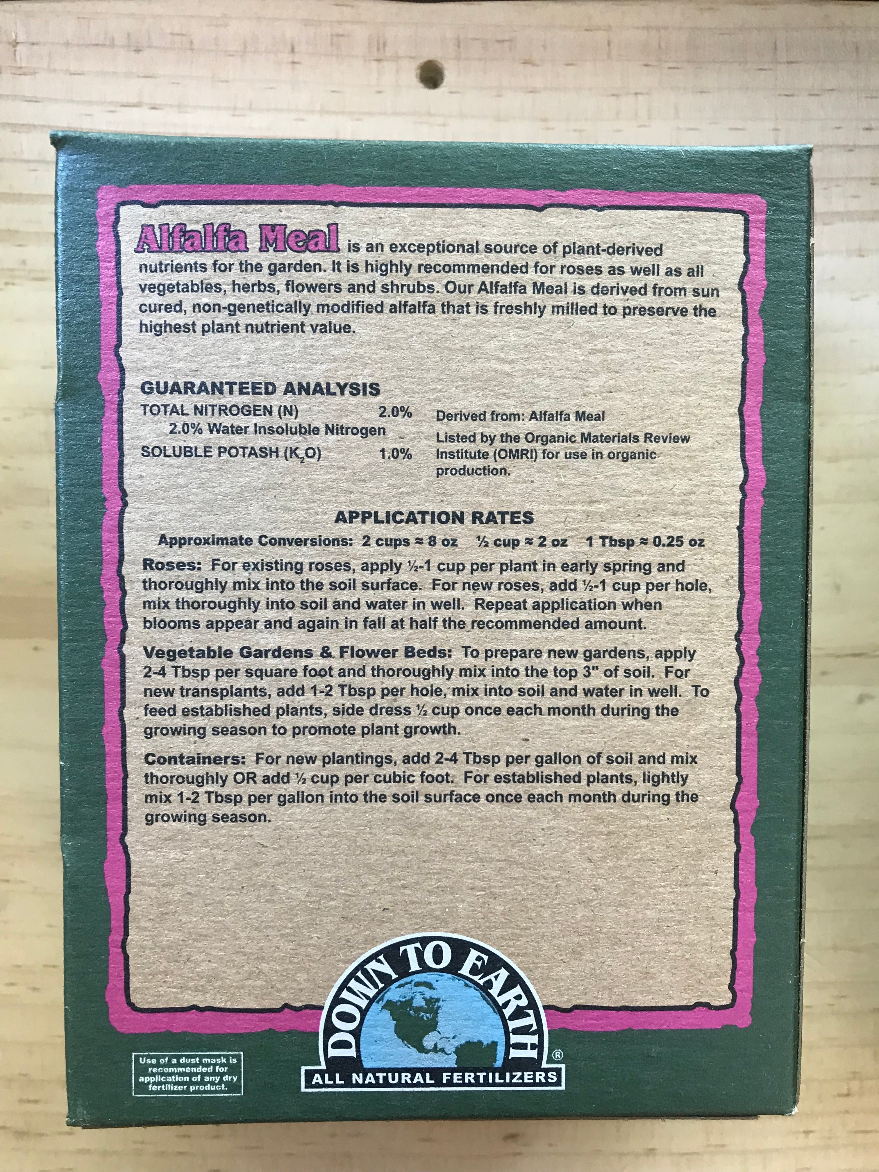 Alfalfa Meal - Sow True Seed