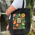 "Sow, Grow, Save" Tote Bag, Black - Sow True Seed