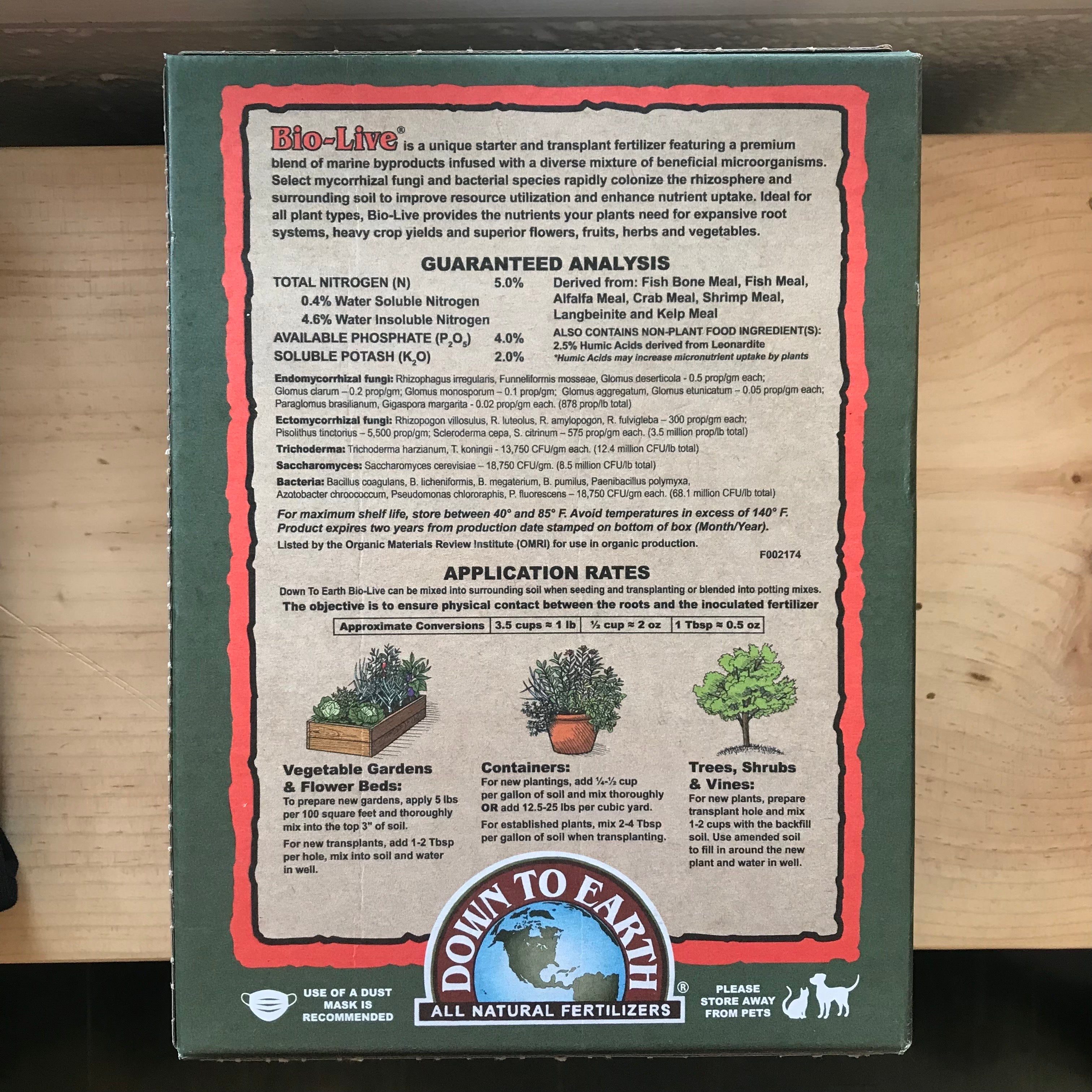 Bio-Live Fertilizer Mix with Mycorrhizal Fungi - Sow True Seed