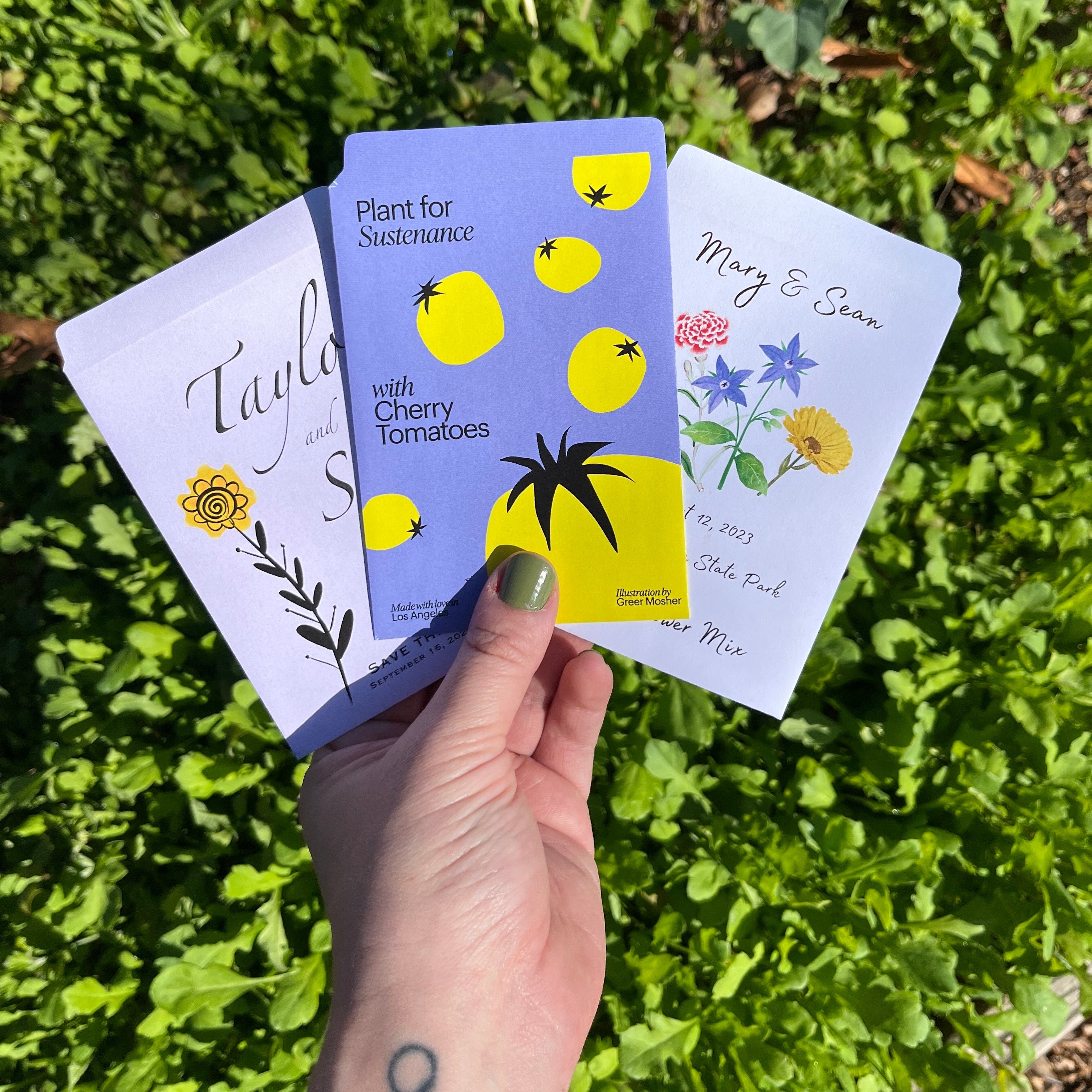 custom printed flower seed packets Custom Seed Packets