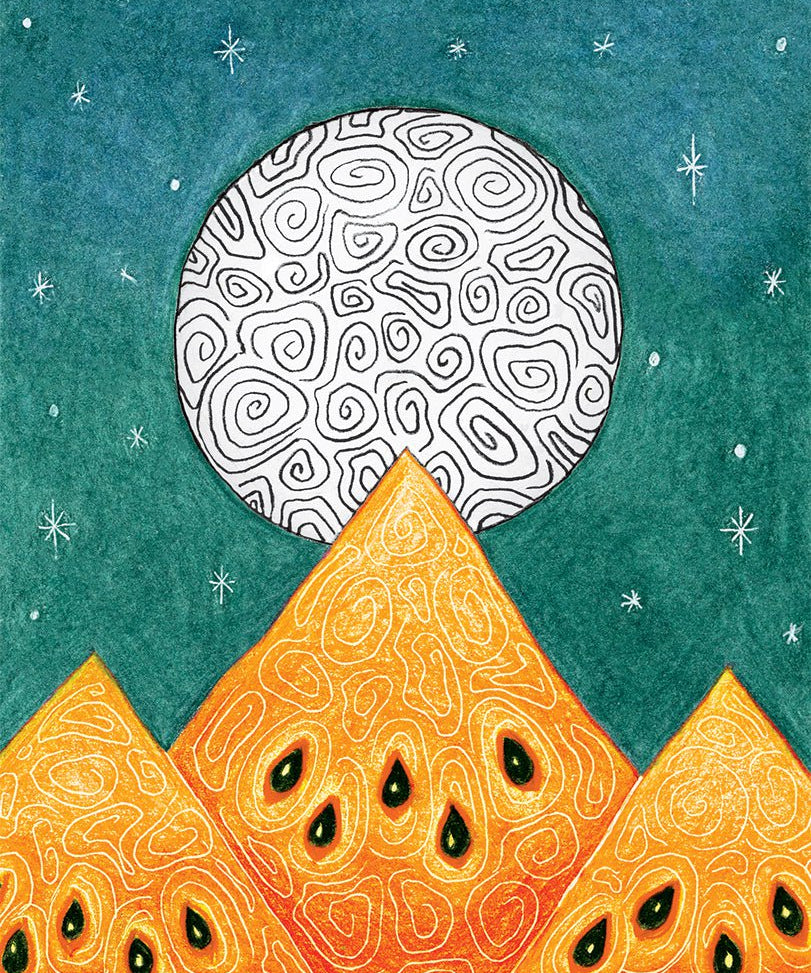 Watermelon Seeds - Moon and Stars Yellow - Sow True Seed