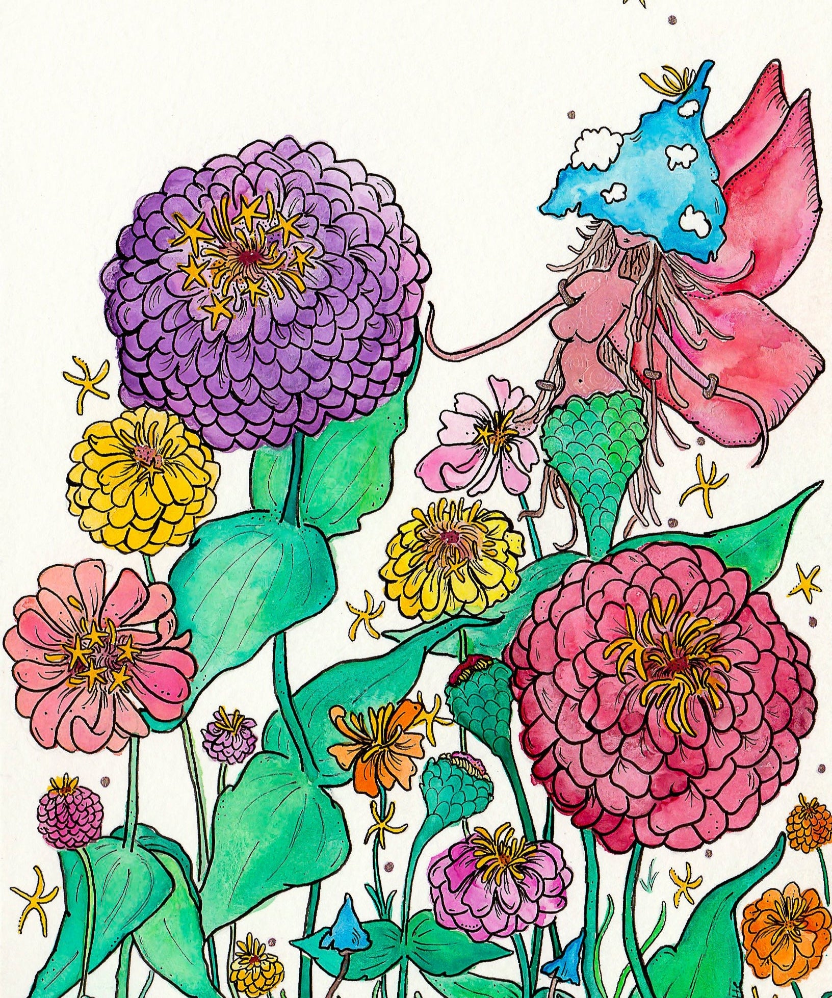 Zinnia Seeds - Thumbelina Mix - Sow True Seed