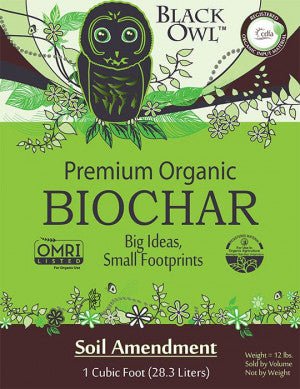 Black Owl Premium Raw Organic Biochar - Sow True Seed