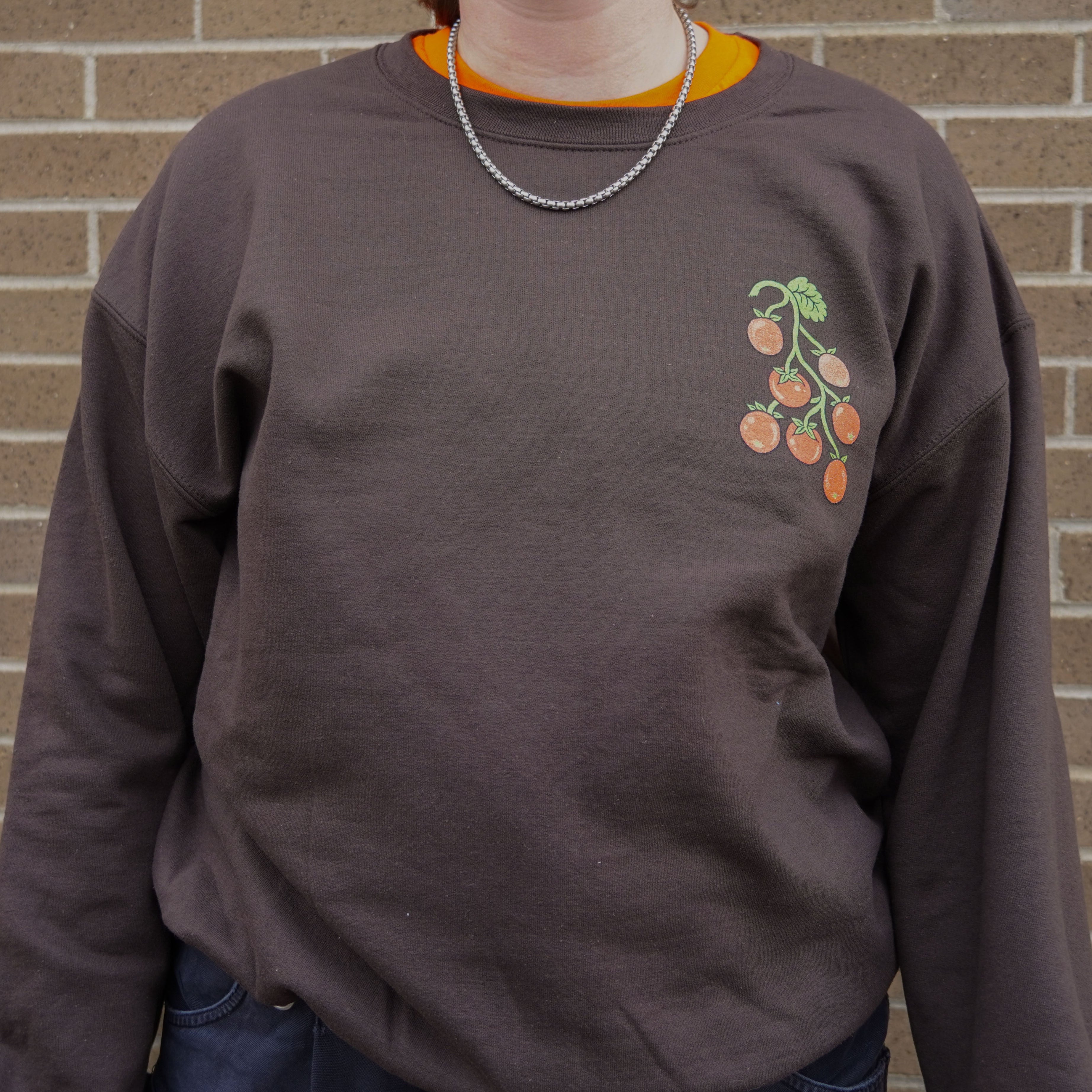 2025 Catalog Cover Crewneck Sweatshirt, Brown - Sow True Seed