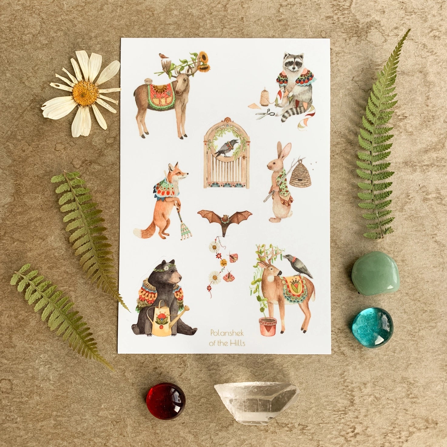 Polanshek of the Hills Sticker Sheets - Sow True Seed