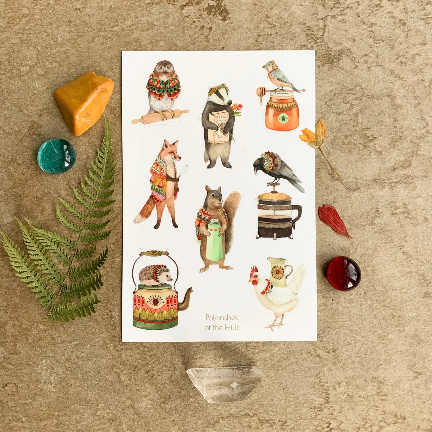 Polanshek of the Hills Sticker Sheets - Sow True Seed