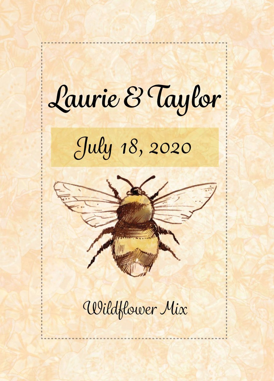 Pre-Designed Template - Bee - Sow True Seed