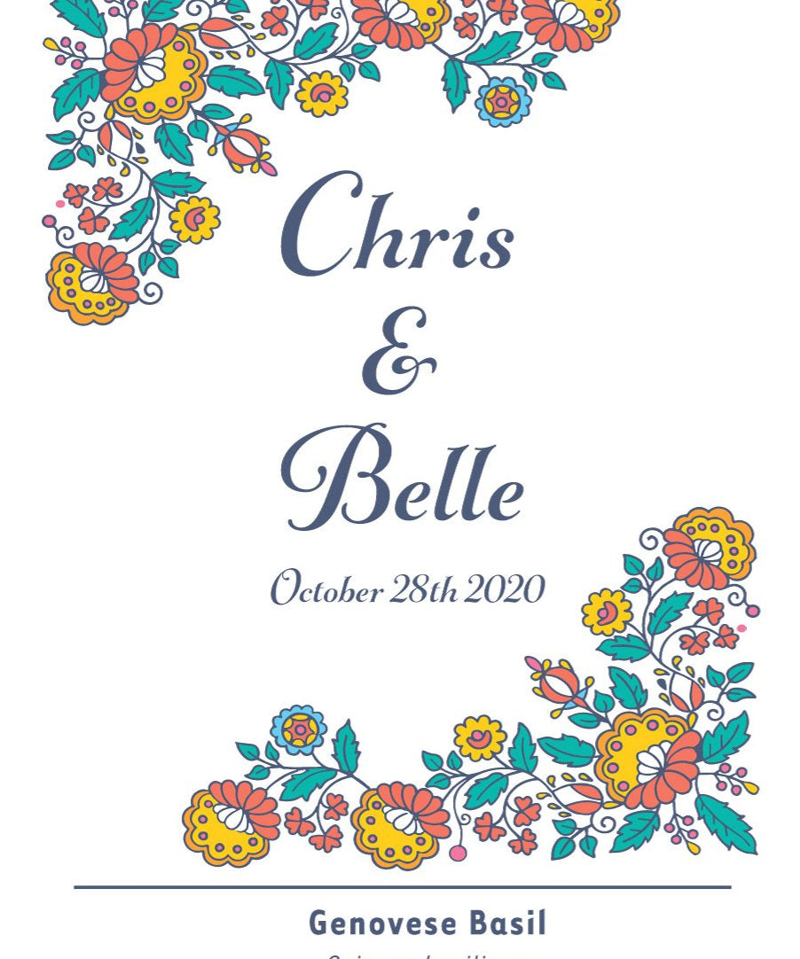 Pre-Designed Template - Corner Flowers - Sow True Seed