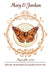 Pre-Designed Template - Orange Butterfly Oval - Sow True Seed