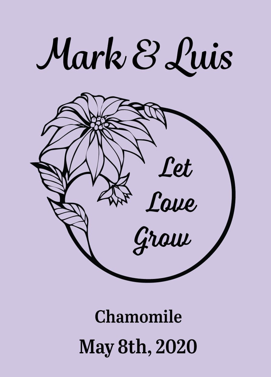 Pre-Designed Template - Let Love Grow - Sow True Seed
