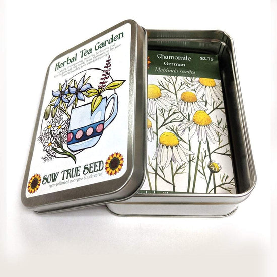 Herbal Tea Garden Collection Gift Tin Sow True Seed