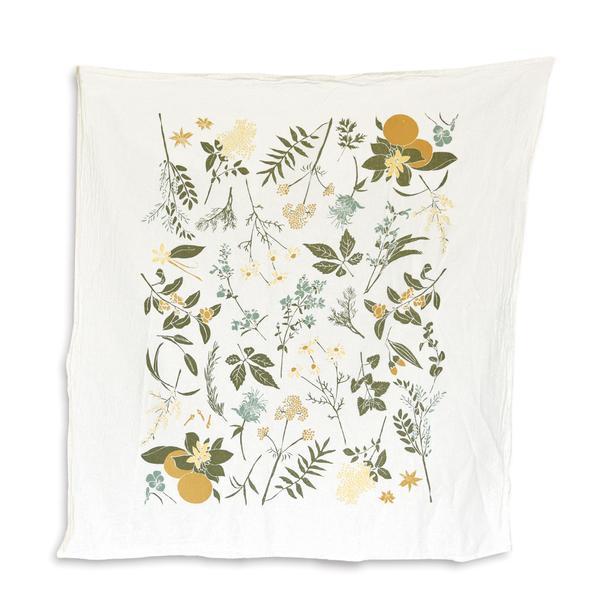 Flour Sack Cotton Towels, Botanical Prints - Sow True Seed