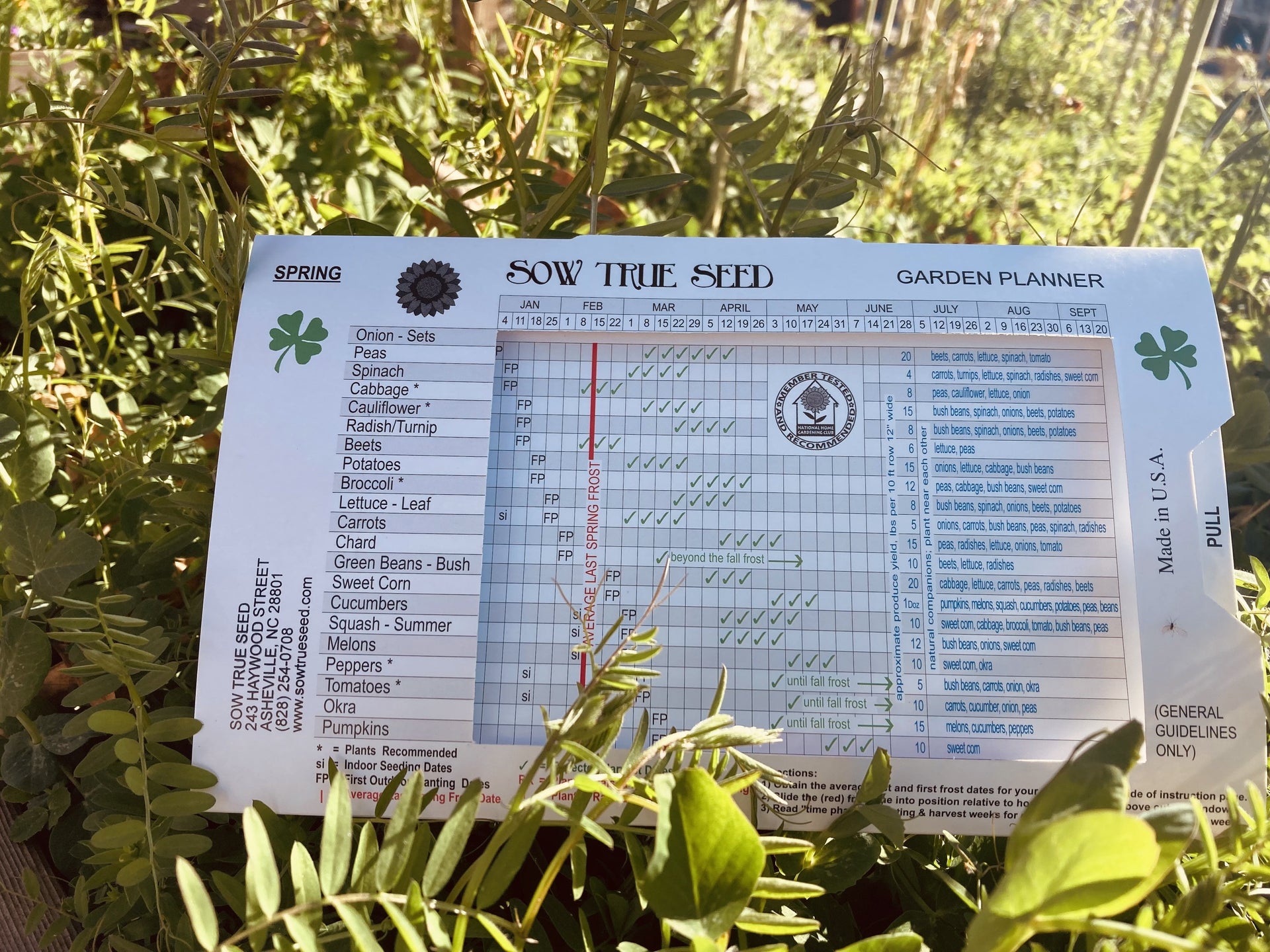 seeds for generations garden planning calculator Lehman's Garden Planner