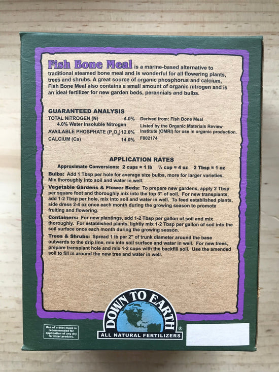 Fish Bone Meal Sow True Seed