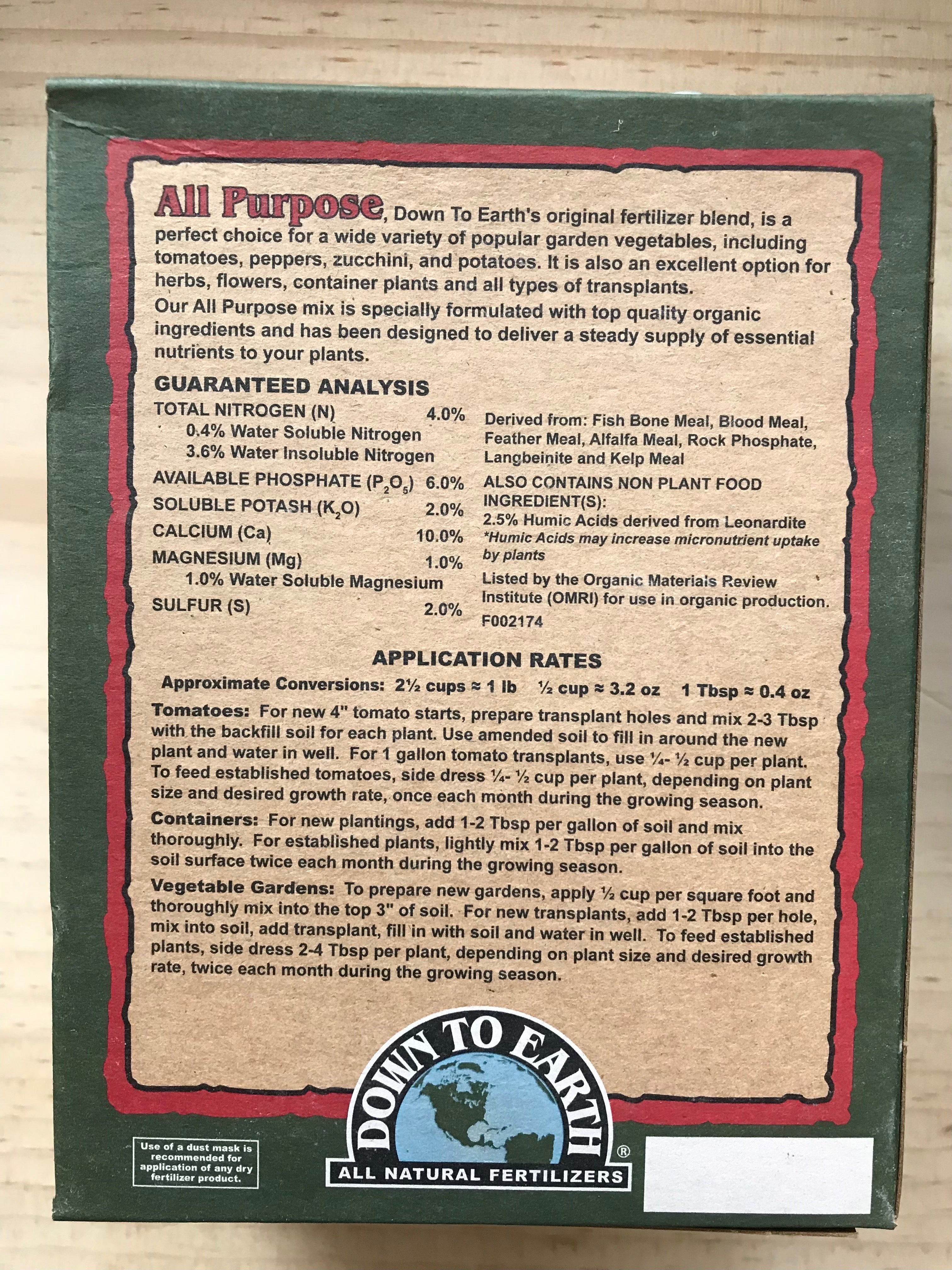 All Purpose Original Fertilizer Blend - Sow True Seed