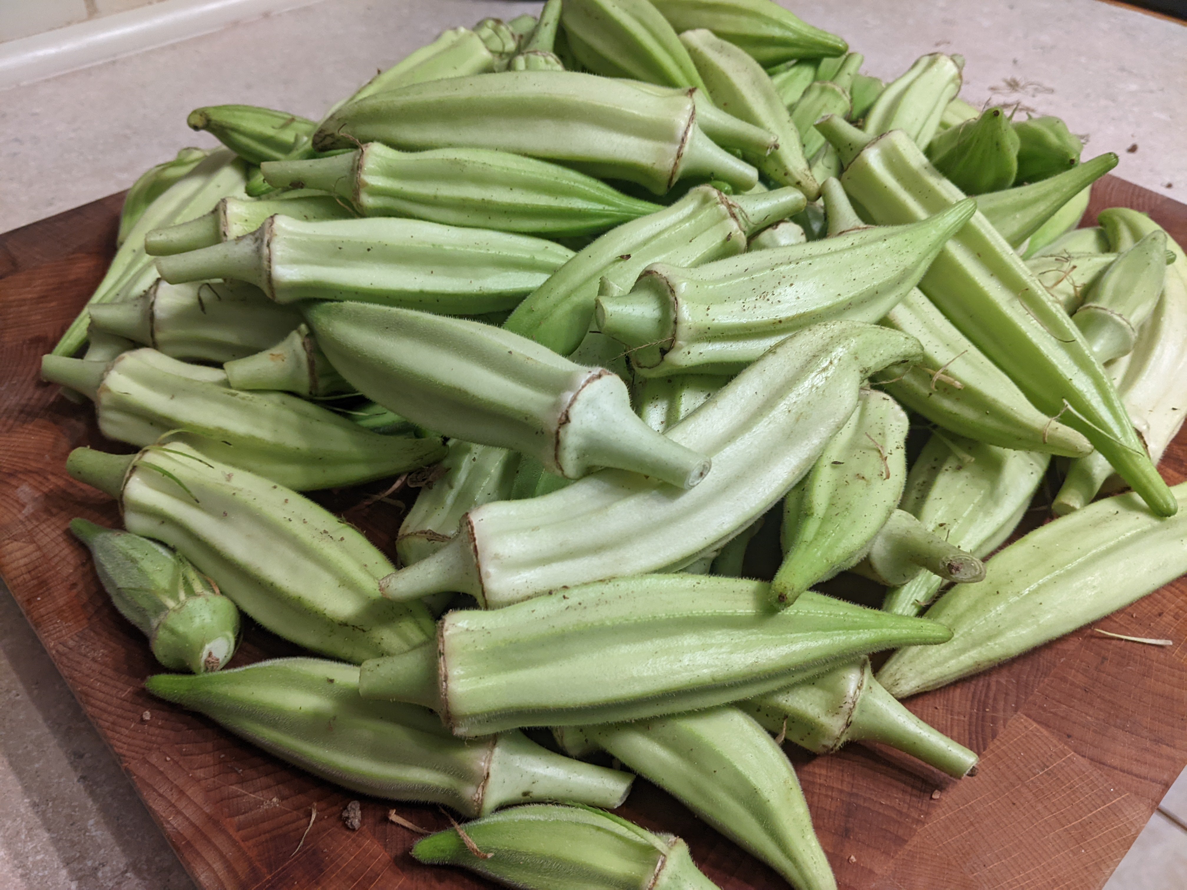 Okra Seeds - Whidby White - Sow True Seed
