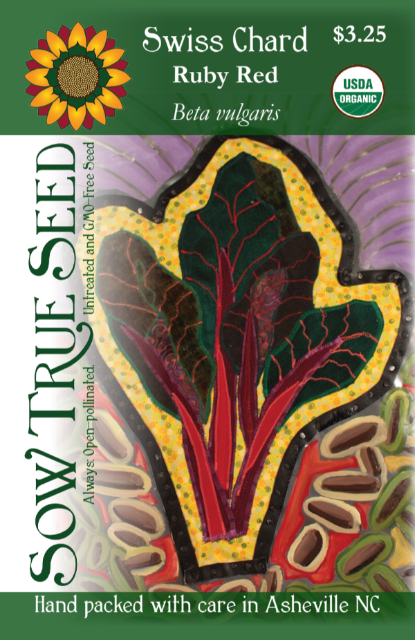 Swiss Chard Seeds - Ruby Red, ORGANIC | Sow True Seed