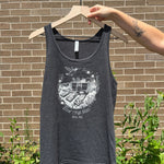 Unisex Hummingbird Store Tank- Dark Heather Grey - Sow True Seed