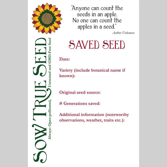 Seed Saving Kit Sow True Seed