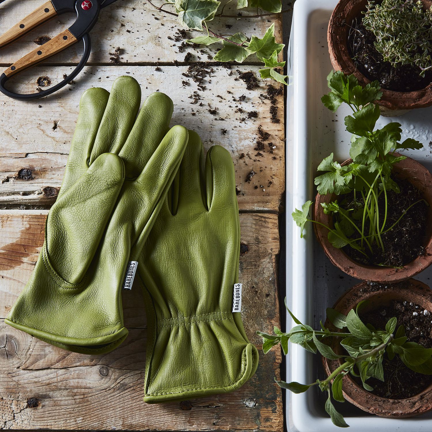 barebones gardening gloves Barebones Classic Work Glove, Natural Yellow S/M