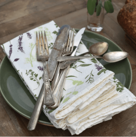 Handmade Botanical Cloth Napkins - Sow True Seed